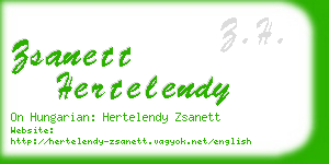 zsanett hertelendy business card